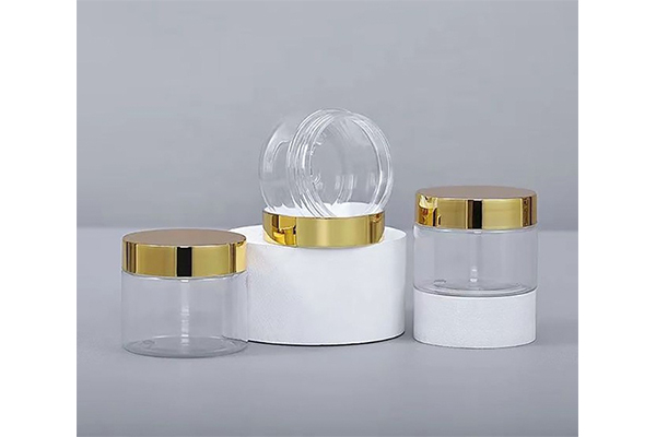 Manufacturers Spot 68 Tooth Pet Plastic Bottle Food Tea Wide Mouth Bottle Gold Edge Cream Cream Small Capacity Packaging