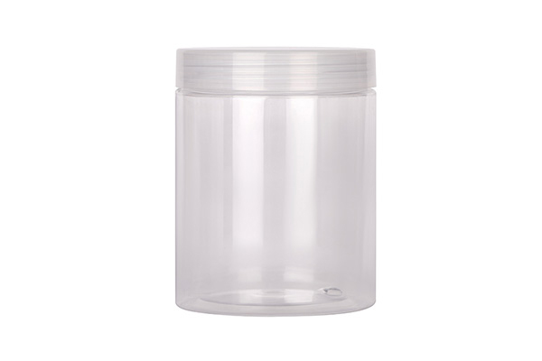 Wholesale 89-Tooth Transparent Pet Plastic Wide-Mouth Bottle, Nut Tea Plastic Jar, Round Food Packaging Bottle