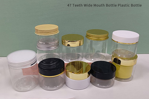 Wholesale 47 Tooth Food Grade Pet Plastic Wide Mouth Bottle 60g Transparent Plastic Bottle 50g Mud Film Cream Bottle Sub-Bottle