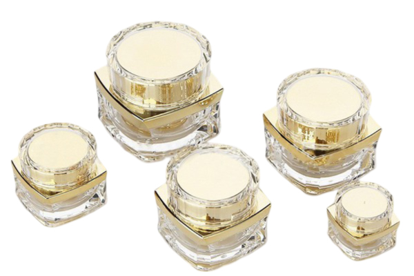 Spot Square Gold-Plated Cream Bottle 15g Acrylic Eye Cream Cream Bottle 30g Cosmetic Cream Sub-Bottle