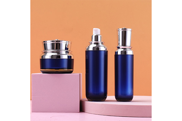 Yuzhuang Spot Round Fashion Cream Bottle Set Skin Care Products 100ml Lotion Bottle Acrylic Plastic Sub-Bottle