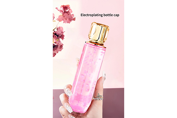 Factory Spot Electroplating Square Cover High-Grade Transparent Lotion Bottle 265ml Caviar Essence Cosmetics Sub-Bottle