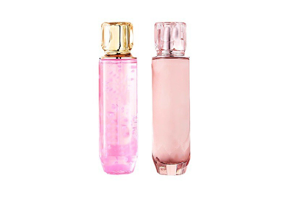 Factory Spot Electroplating Square Cover High-Grade Transparent Lotion Bottle 265ml Caviar Essence Cosmetics Sub-Bottle