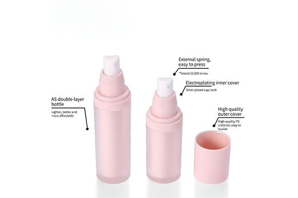 Lotion Bottle 120ml Essence Bottle Pink Double-Layer Plastic Cream Sub-Bottle Cosmetic Acrylic Set Bottle