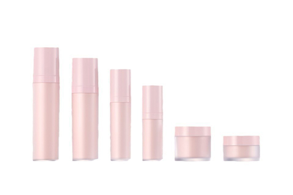 Lotion Bottle 120ml Essence Bottle Pink Double-Layer Plastic Cream Sub-Bottle Cosmetic Acrylic Set Bottle