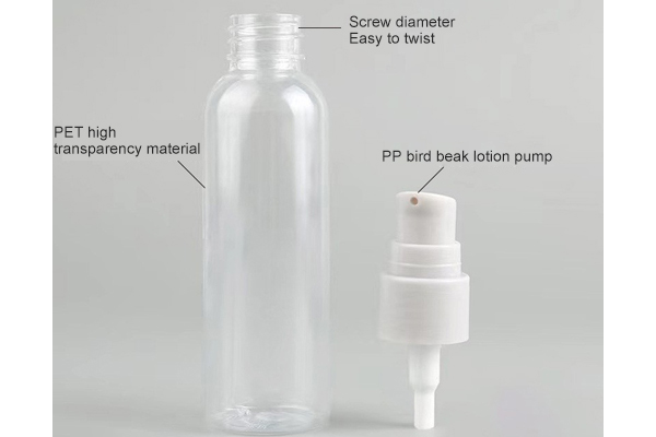 Spot 30 50 60 100ml Bird Mouth Press Pump Small Capacity Lotion Bottle Travel Portable Sample Bottle