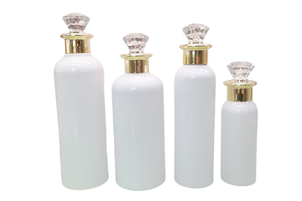 Spot 24 Teeth Transparent Round Shoulder Essence Lotion Bottle 120/150/300ml High-end Cosmetics Sub-bottle Wholesale