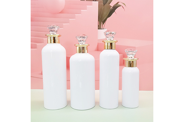 Spot 24 Teeth Transparent Round Shoulder Essence Lotion Bottle 120/150/300ml High-end Cosmetics Sub-bottle Wholesale